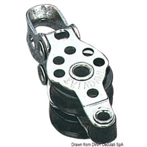 Osculati - SS mini-block double w/becket 17x5 - 55.090.05 product image