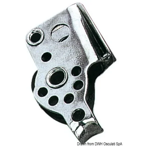 Osculati - SS single block w/becket and cam 17x5 - 55.090.09 product image