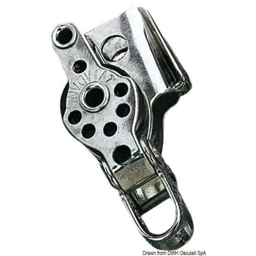 Osculati - SS double block w/becket and cam 17x5 - 55.090.10 product image