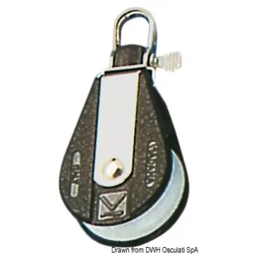 Osculati - Plastinox block 1pulley swivel or fixed head 10x45 - 55.100.01 product image