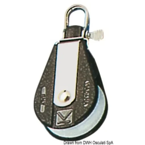 Osculati - Plastinox block 1pulley swivel or fixed head 10x45 - 55.100.01 product image