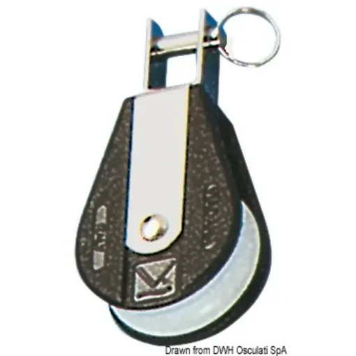 Osculati - Plastinox block 1pulley U-swivel head 8x34 - 55.102.00 product image