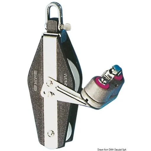 Osculati - Plastinox violin block 2pulleys 12x56 w/cam - 55.110.02 product image