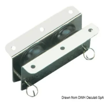 Osculati - SS recess block 2pulleys 33x10 - 55.240.04 product image