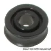 Osculati - Delrin pulley 17 mm for lines &amp;#216; 5 mm black - 55.245.01 product image