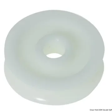 Osculati - Delrin pulley 56 mm for lines &amp;#216; 12 mm white - 55.245.06 product image