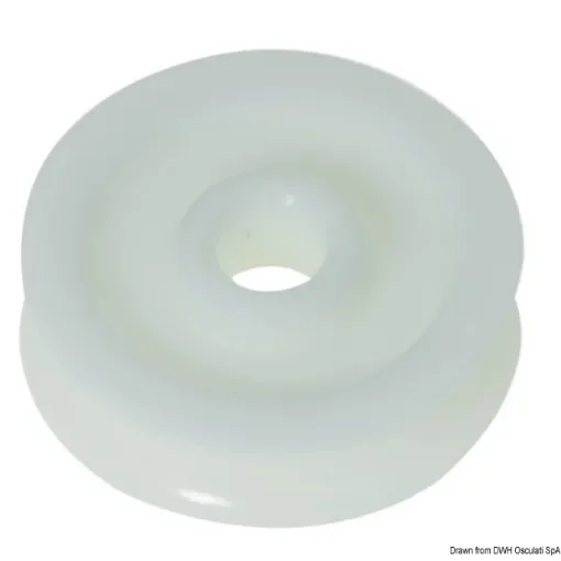 Osculati - Delrin pulley 56 mm for lines &amp;#216; 12 mm white - 55.245.06 product image