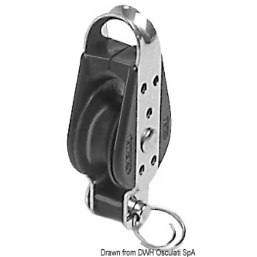 Osculati - Single block 1pulley w/becket AISI316 22x6 - 55.250.02 product image
