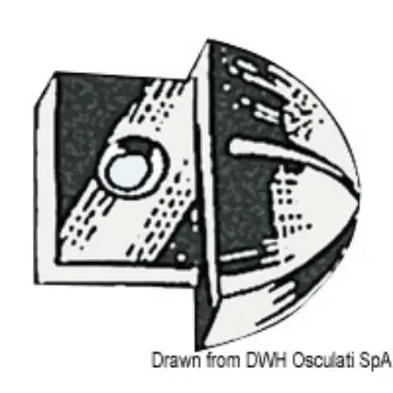 Osculati - Rail nylon end stop 25 mm - 61.116.30 product image