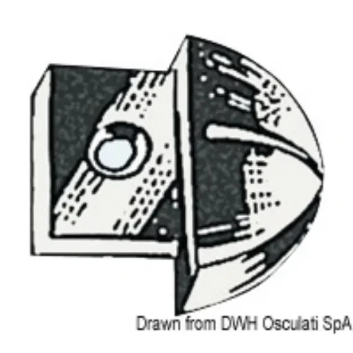 Osculati - Rail nylon end stop 25 mm - 61.116.30 product image