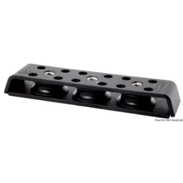 Osculati - Anodised aluminium deck organiser 3-pulley - 61.230.03 product image