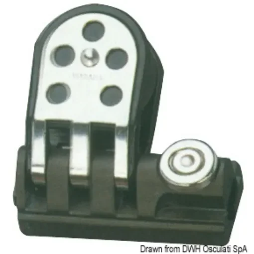 Osculati - Anodised aluminium fairlead w/SS block - 61.592.01 product image