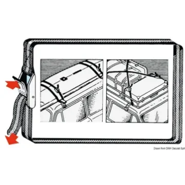 Osculati - Coloured polyester strap w/buckle 25 mm 400 cm - 63.324.40 product image