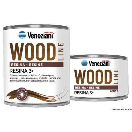 Osculati - VENEZIANI Wood Line Resin 3+ clear 0.75 l - 65.027.12 product image