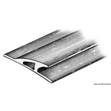 Osculati - Profilo paracolpi 3x90x23 mm grigio scuro RAL 7012 - 66.022.03 product image