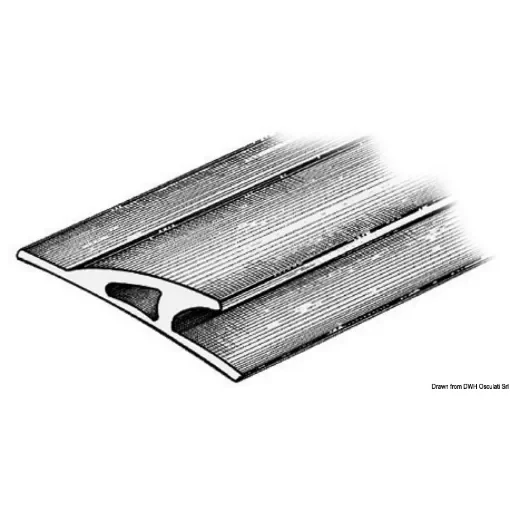 Osculati - Profilo paracolpi 3x90x23 mm grigio scuro RAL 7012 - 66.022.03 product image