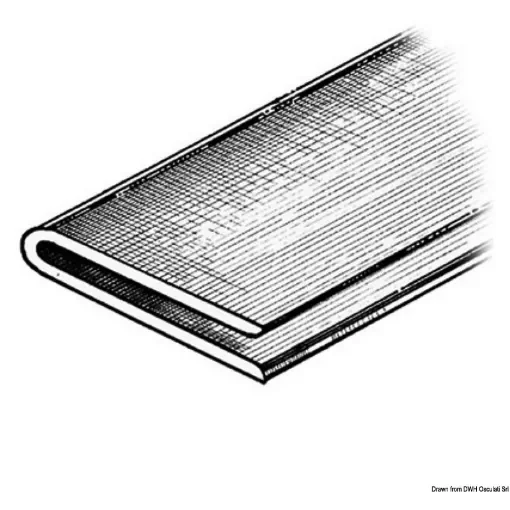 Osculati - Rubbing strake 2x2x40 mm grey RAL 7035 - 66.026.02 product image