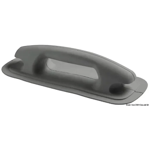 Osculati - Maniglia/bitta 284x116 mm grigio scuro RAL 7012 - 66.070.58 product image