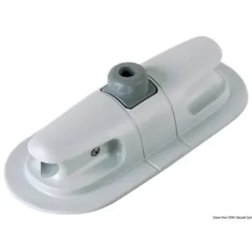 Osculati - Grey oar crutch base 90 x 200 x 50 mm - 66.080.15 product image