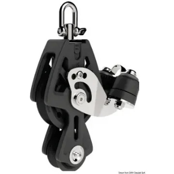 Osculati - Synchro 60 fiddle block w/cam cleat - 68.337.61 product image