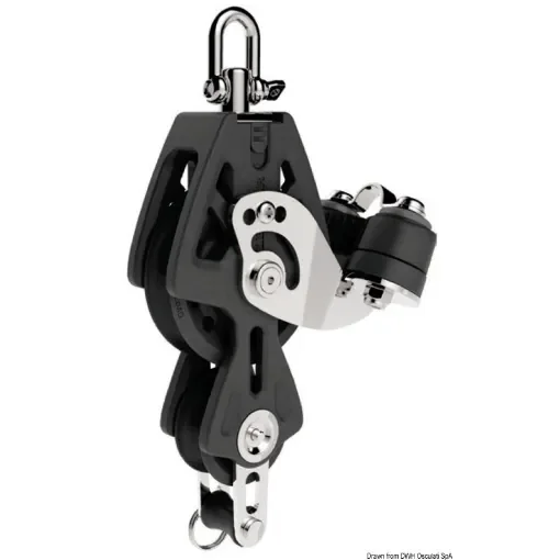 Osculati - Synchro 50 block w/becket and cam cleat - 68.339.51 product image
