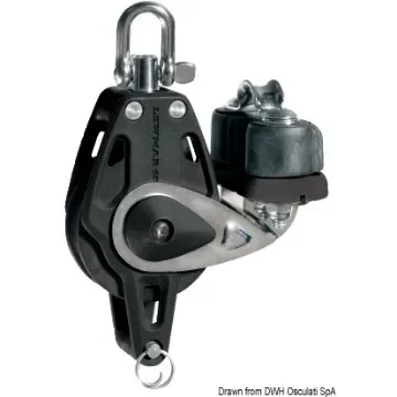 Osculati - Control 40 simple block w/becket and cam cleat - 68.409.41 product image