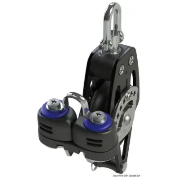 Osculati - HTX 50 single block w/becket and cam cleat - 68.609.50 product image