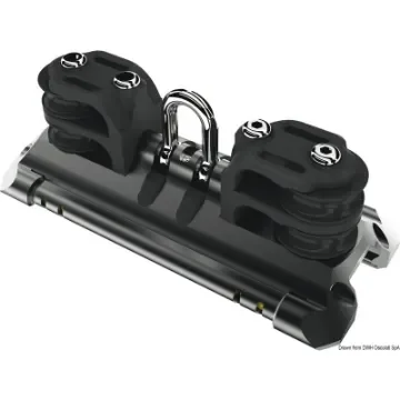 Osculati - Mainsheet car size 2 shackle double control sheave - 68.712.02 product image