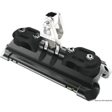 Osculati - Mainsheet car 2 w/upstand and control line sheaves - 68.721.02 product image