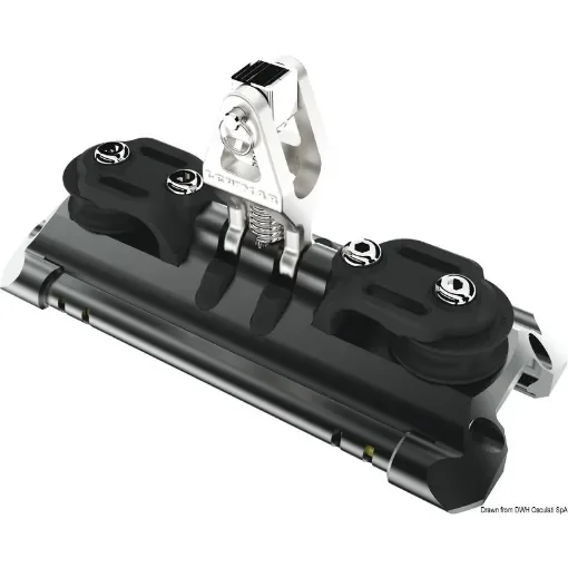 Osculati - Mainsheet car 2 w/upstand and control line sheaves - 68.721.02 product image