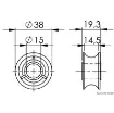 Osculati - Simple sheave for deck organizer - 68.991.00 product image