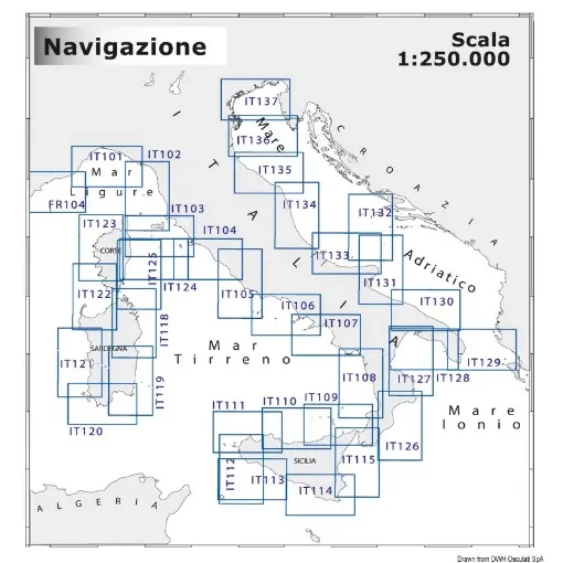 NAVIMAP Coastal Charts 1:250,000 for medium range navigation product image