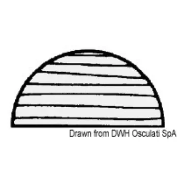 Osculati - Teak half-round profile 10x20 - 71.035.00 product image