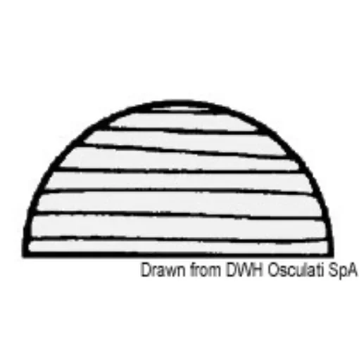 Osculati - Teak half-round profile 10x20 - 71.035.00 product image