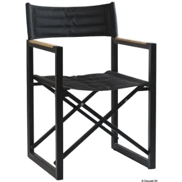 Osculati - Sedia pieghevole alluminio teak ARC The Square antracite - 71.325.05 product image