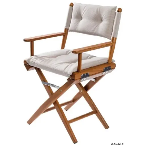 Osculati - Teak folding chair sand padded fabric - 71.326.33 product image