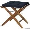 Osculati - Teak folding chair blue padded fabric brass - 71.336.50 product image