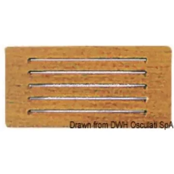 Osculati - Teak protection front panel 200x100 mm - 71.396.32 product image