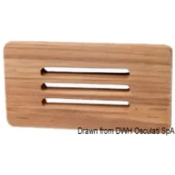 Osculati - Teak protection front panel 125x65 mm - 71.396.60 product image