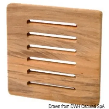 Osculati - Teak protection front panel 125x125 mm - 71.396.70 product image