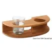 Osculati - Wall mounting teak 2-glass holder - 71.602.40 product image
