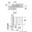 Osculati - SS hinge 57x44 mm - 71.607.00 product image