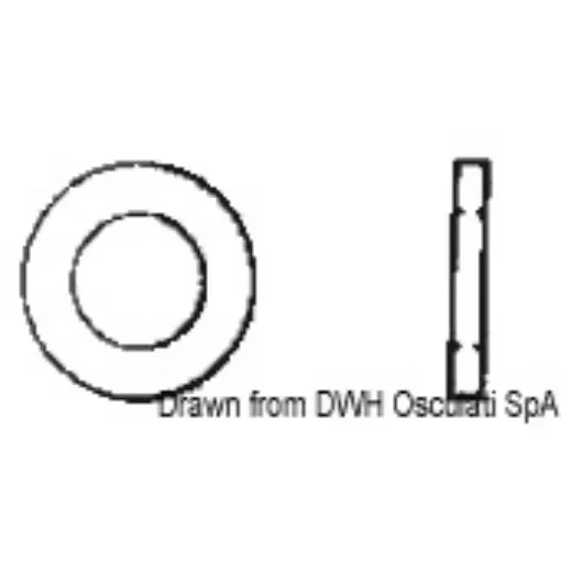Osculati - Large flat washer 12x36 AISI 304 ROND12X36 - A2-9021A-12X036 product image