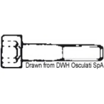 Osculati - Socket head cap screw 4x10 AISI 304 BRUG4X10 - A2-912-04X010 product image