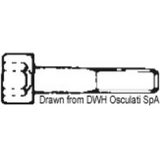 Osculati - Socket head cap screw 4x10 AISI 304 BRUG4X10 - A2-912-04X010 product image