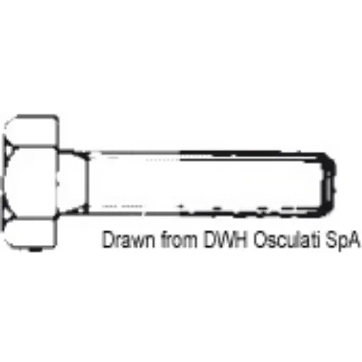 Osculati - Threaded hexagon setscrew 10x120 AISI 304 BULL10X120 - A2-933-10X120 product image