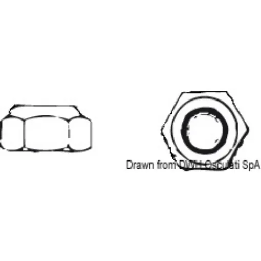 Osculati - Self-locking hexagon nut 8 AISI 304 AUTOBL.8 - A2-982-08 product image