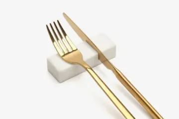 Marble Cutlery rests in Albaperla Marble with knife cut product image