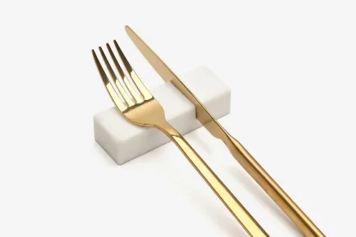 Marble Cutlery rests in Albaperla Marble with knife cut product image