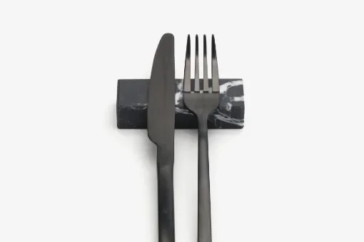 Marble Cutlery rests in Black Marble product image
